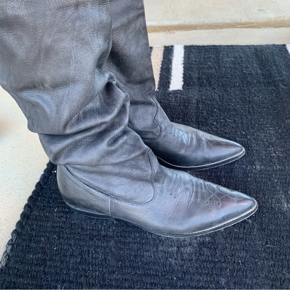 Donald J. Pliner Western Slouch Boots Size 7 - Picture 6 of 9